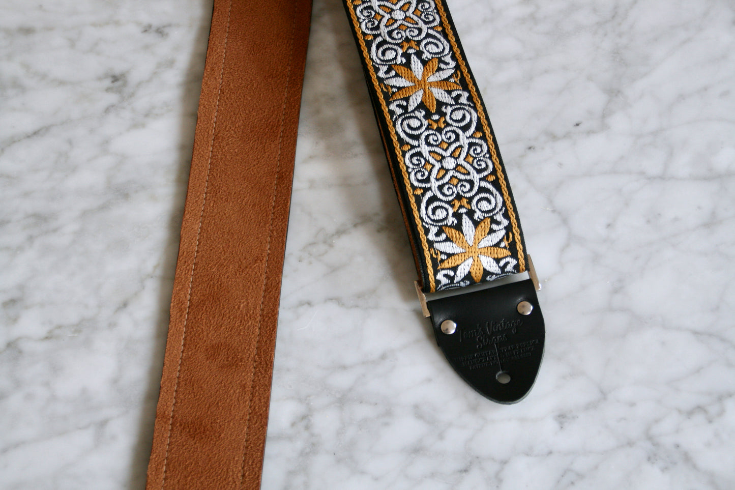 Yellow 'Dresden' Guitar/Bass Hippie Strap