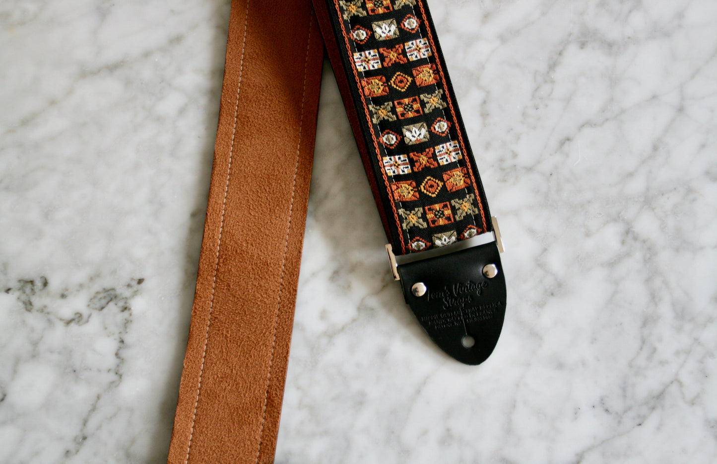 Rust 'Woodstock' Guitar Bass Hippie Strap