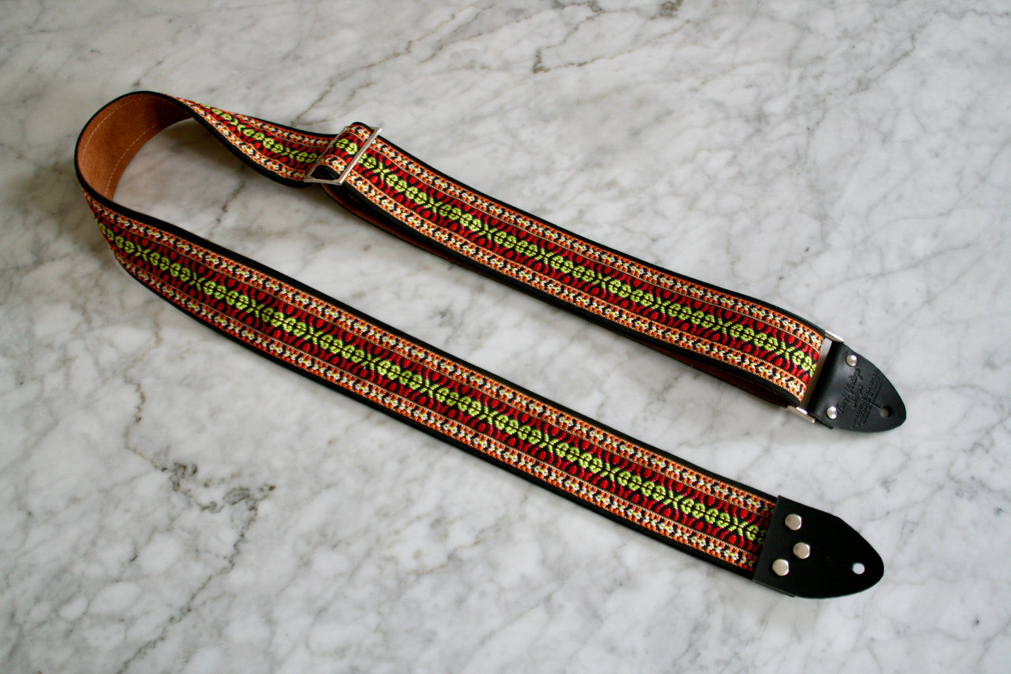Orange 'Maco' Guitar/Bass Hippie Strap
