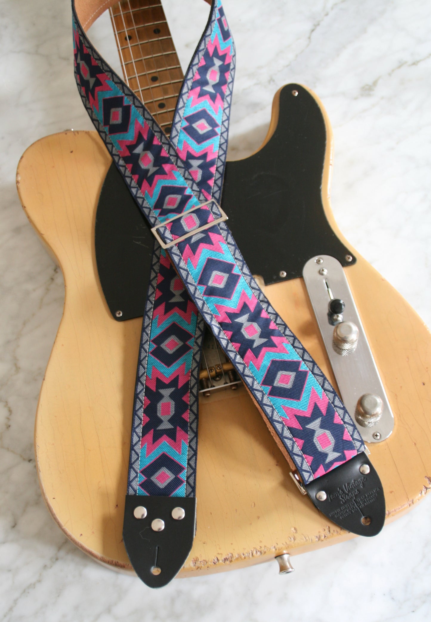 Gray 'Apache' Guitar/Bass Hippie Strap