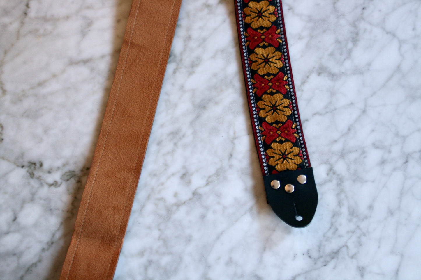 Yellow 'Haze' Guitar/Bass Hippie Strap