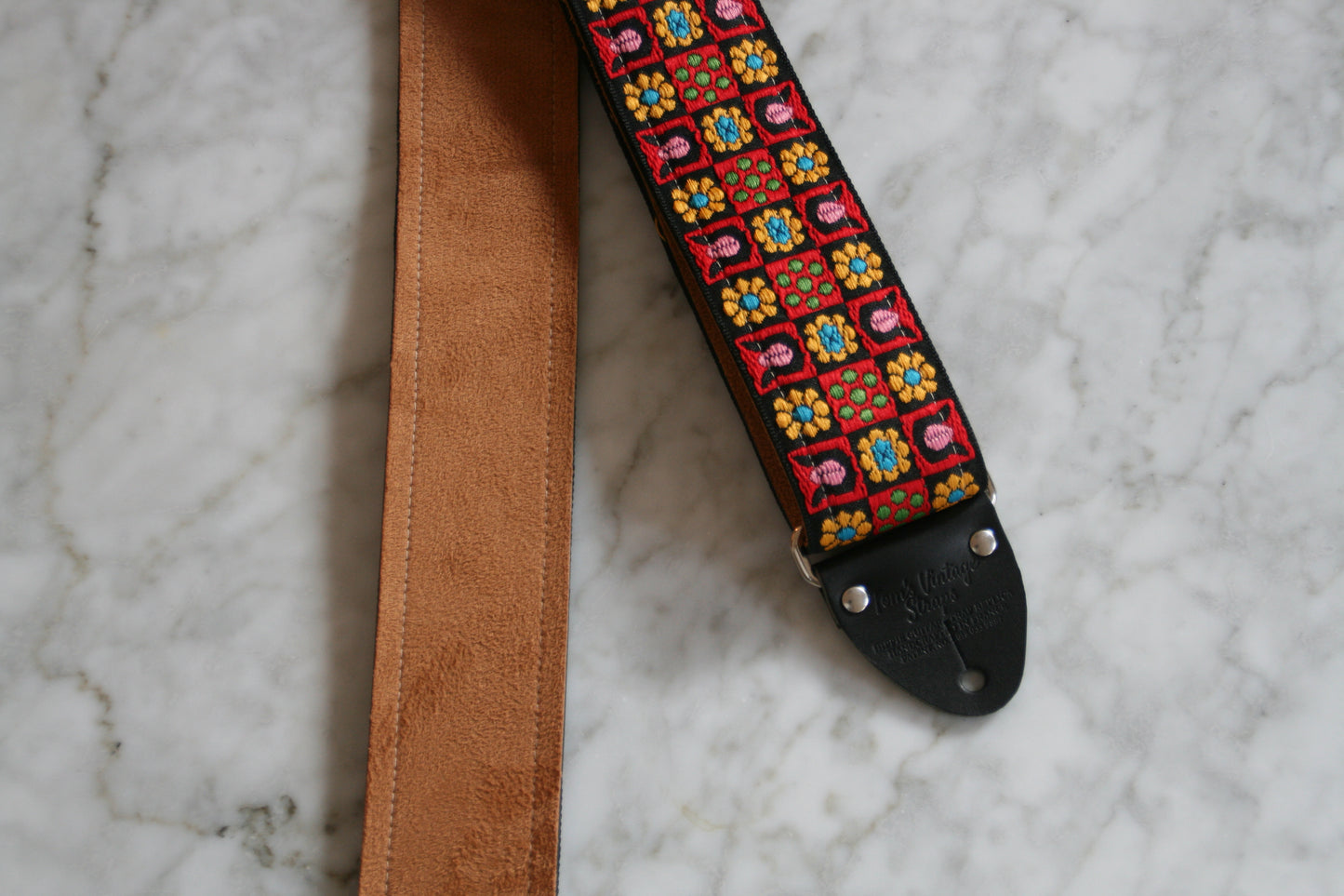 Red 'Stella' Guitar/Bass Hippie Strap