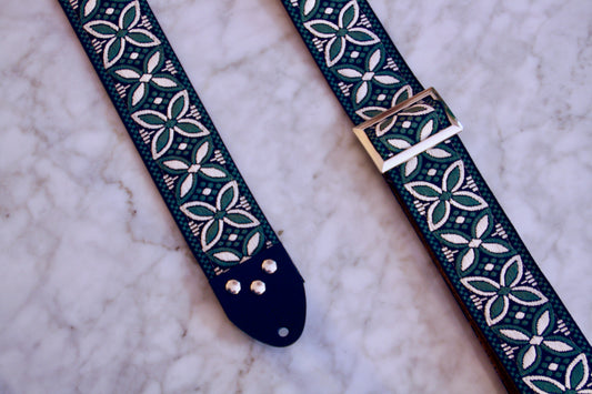 Forest Green 'Beck' Guitar/Bass Hippie Strap