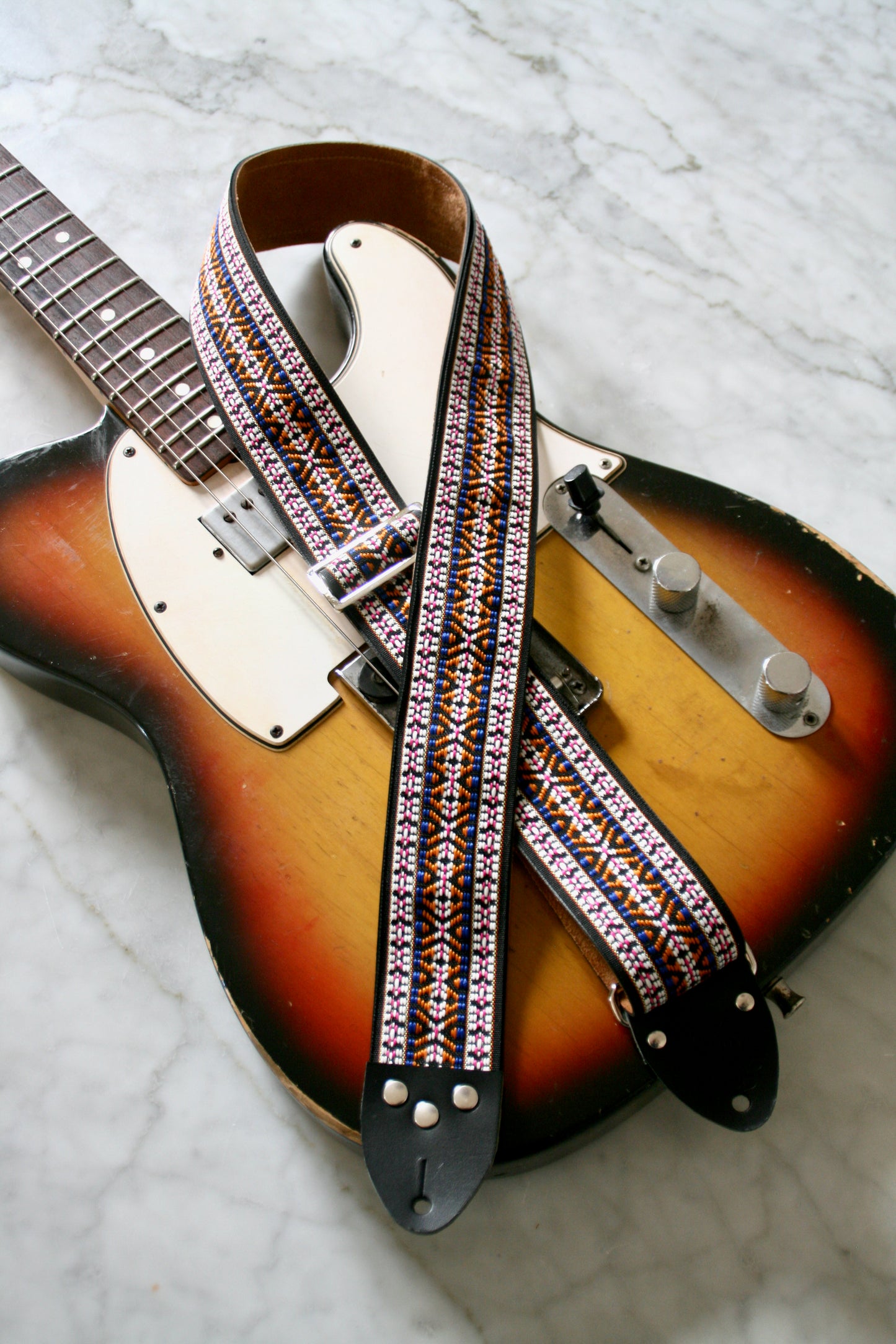Magenta 'Maco' Guitar/Bass Hippie Strap