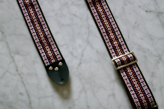 Magenta 'Maco' Guitar/Bass Hippie Strap