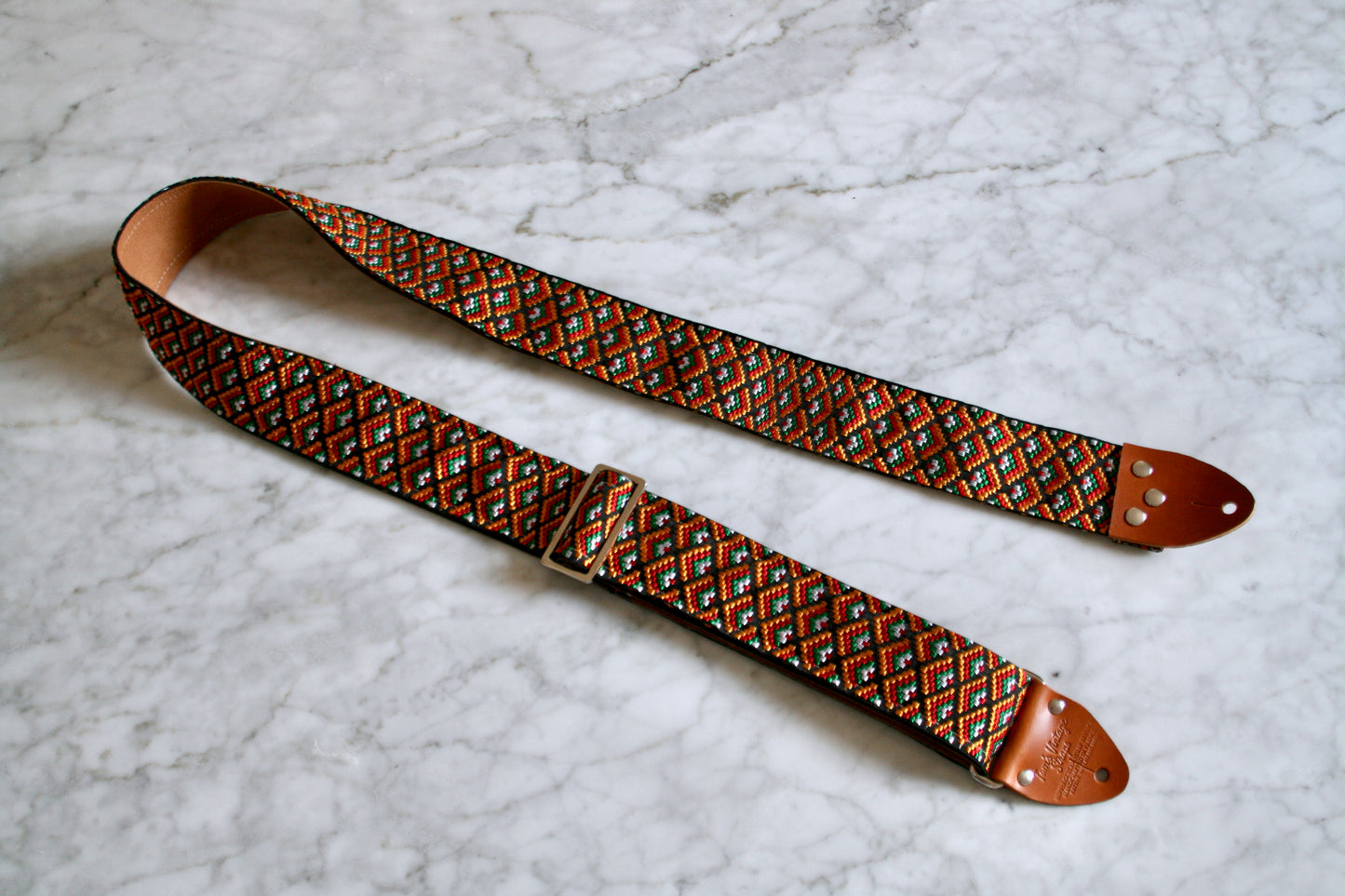 Orange 'Adeco' Guitar/Bass Hippie Strap