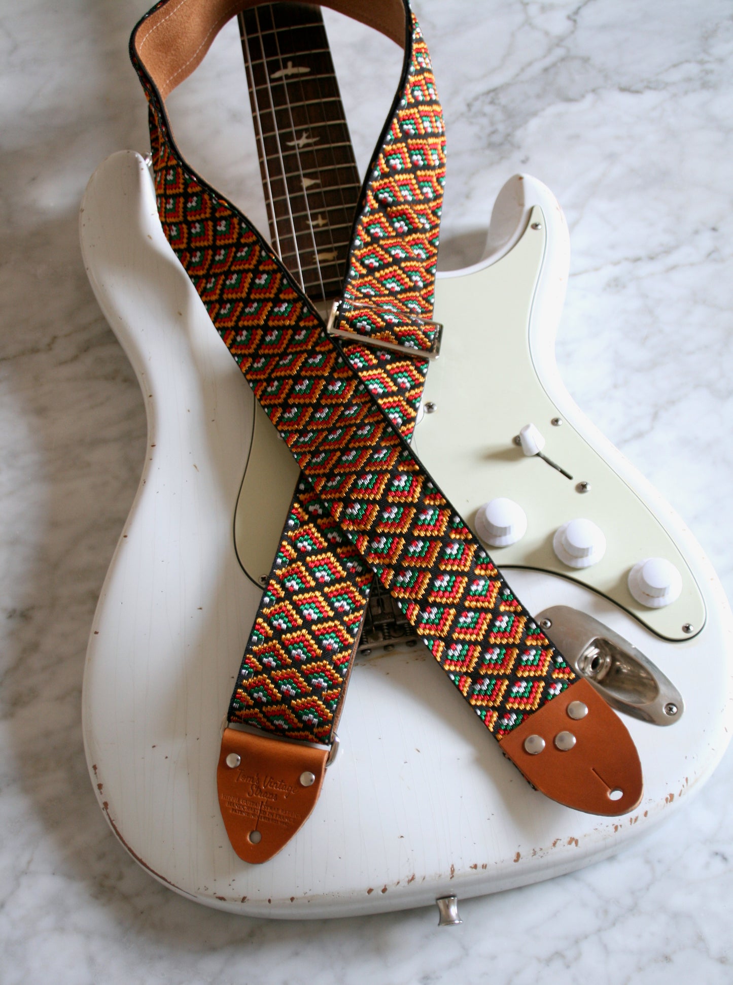 Orange 'Adeco' Guitar/Bass Hippie Strap