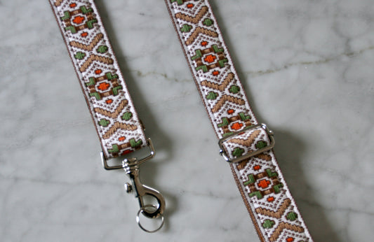 White 'Inca' Hippie Camera / Bag Strap
