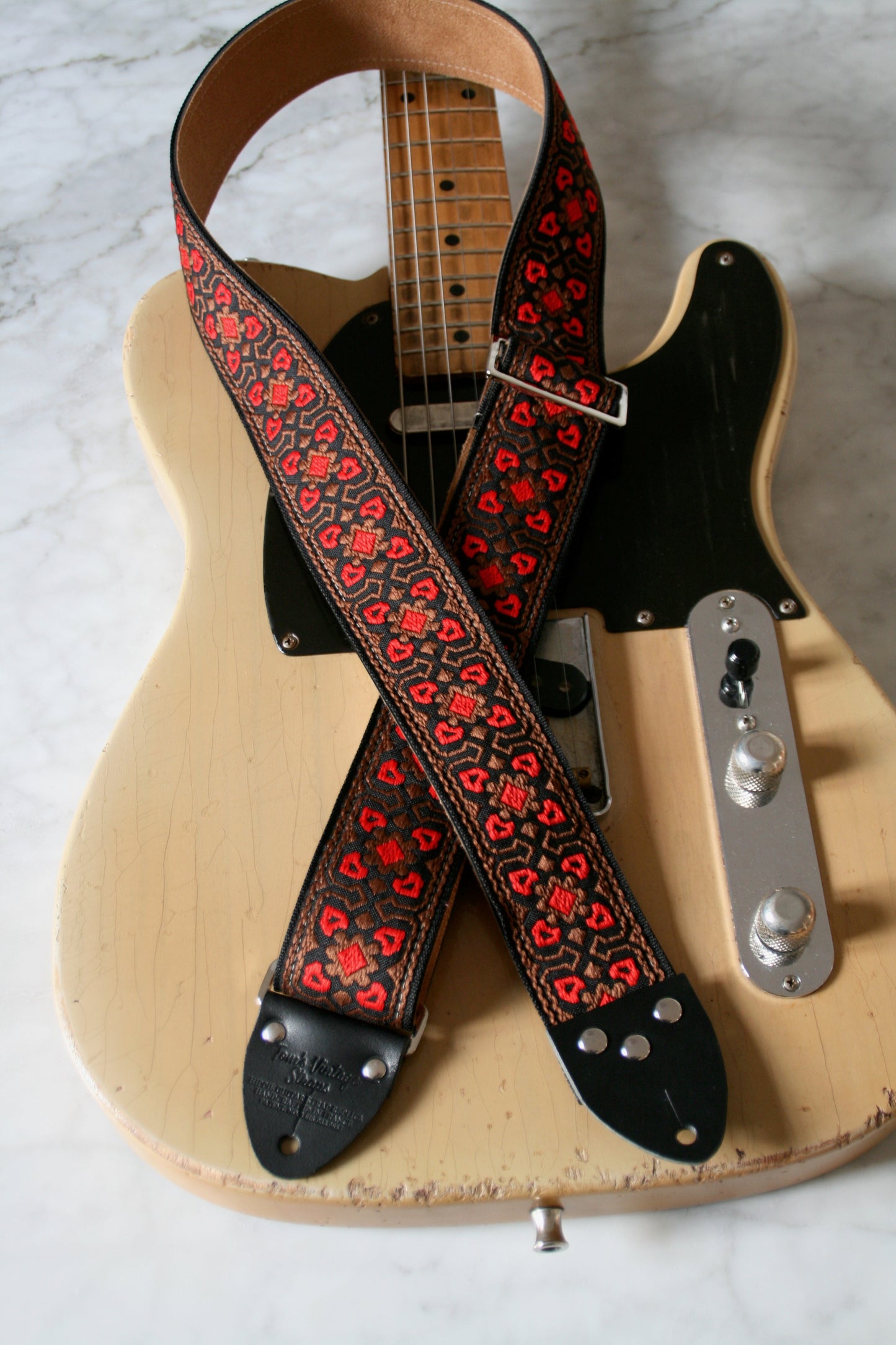 Ruby 'Fillmore' Guitar/Bass Hippie Strap