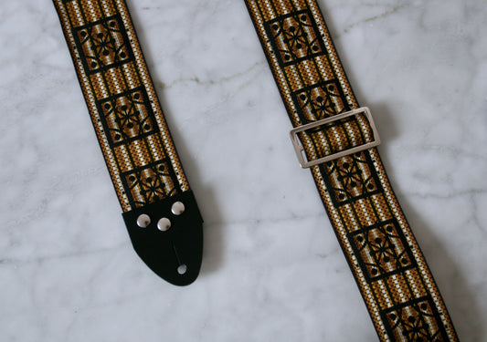 Gold 'Club' Guitar/Bass Hippie Strap