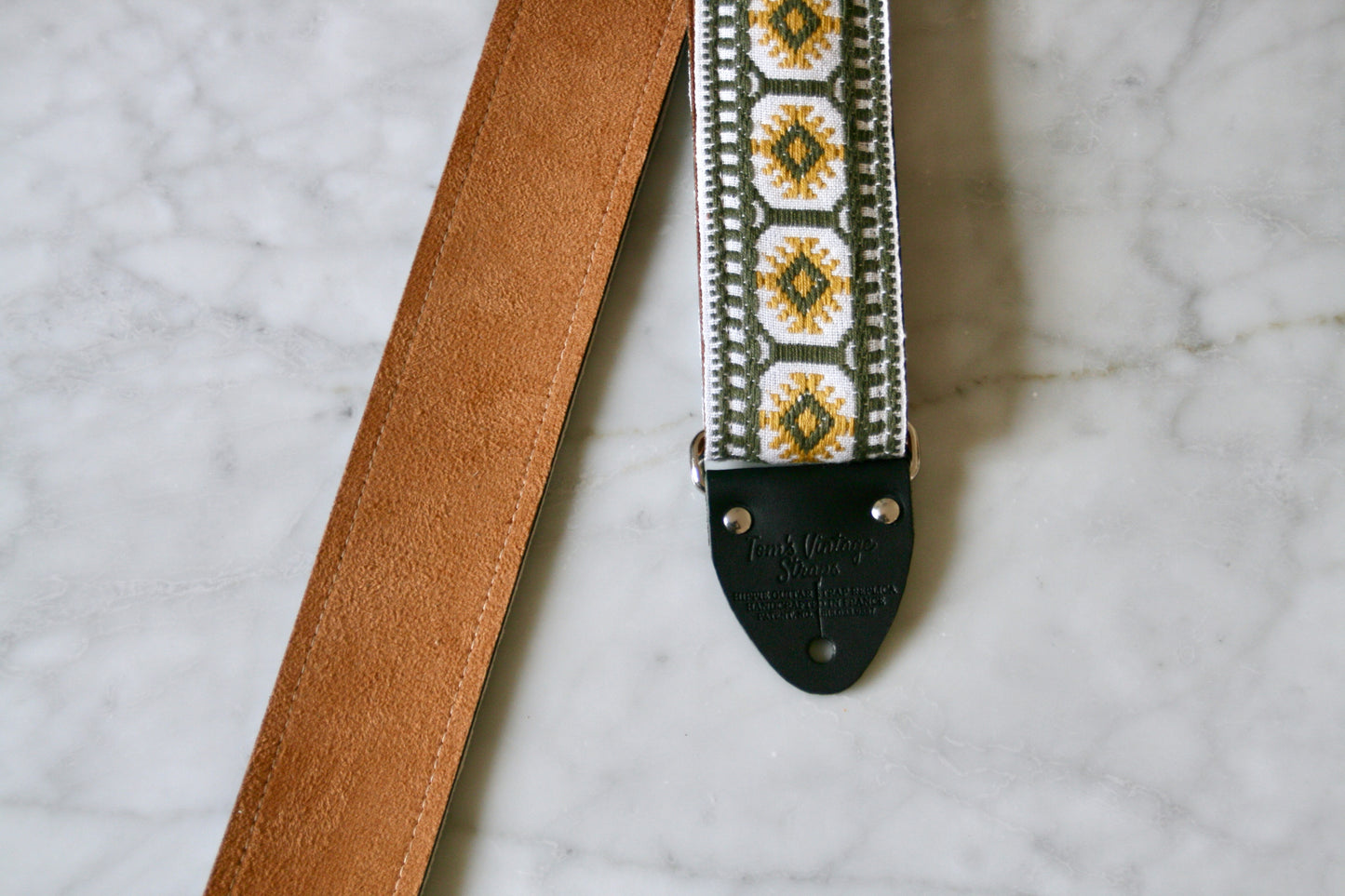 Mustard 'Pillars' Guitar/Bass Hippie Strap