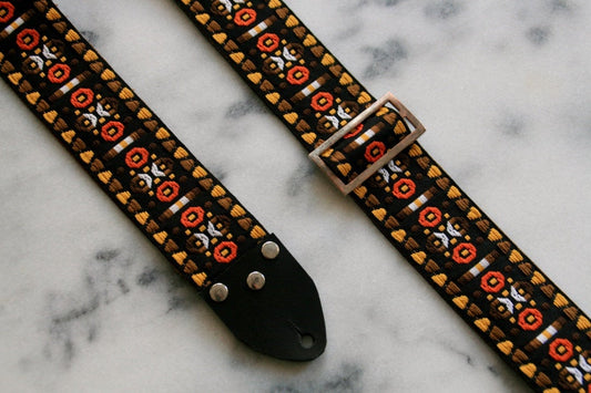 Brown 'Morrey' Guitar/Bass Hippie Strap