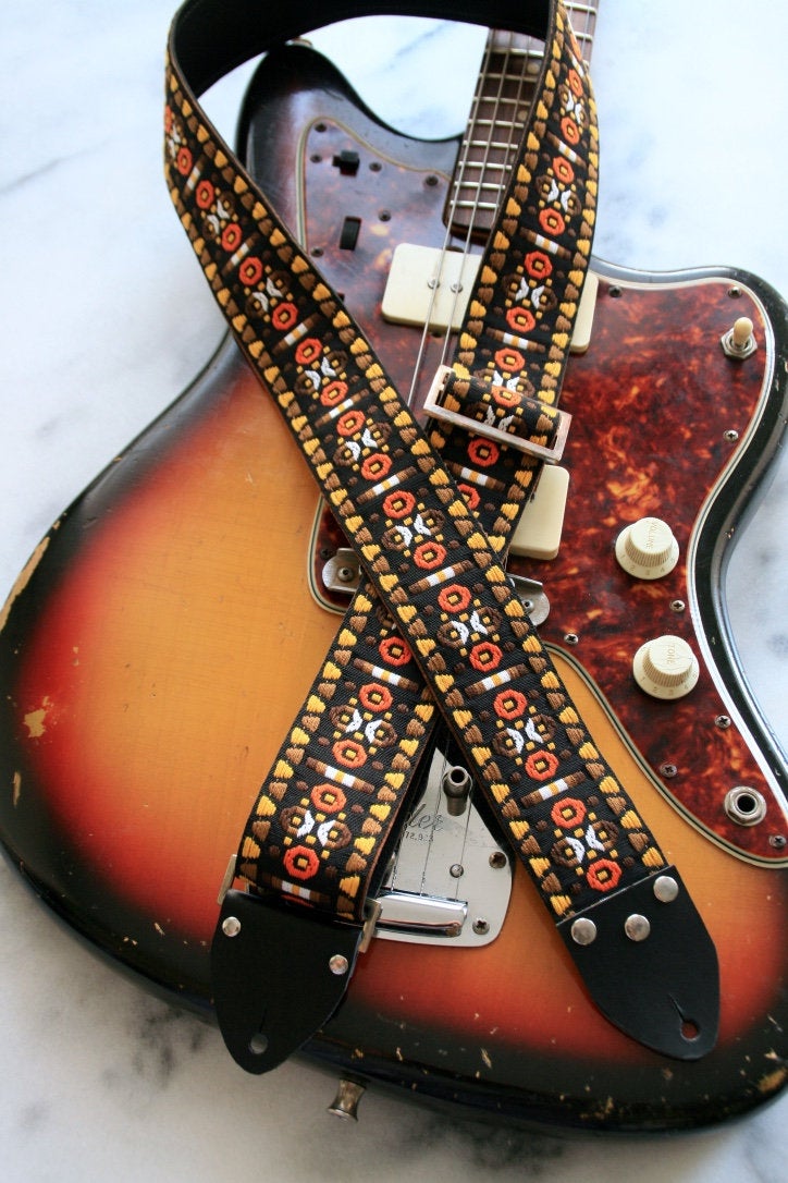 Brown 'Morrey' Guitar/Bass Hippie Strap