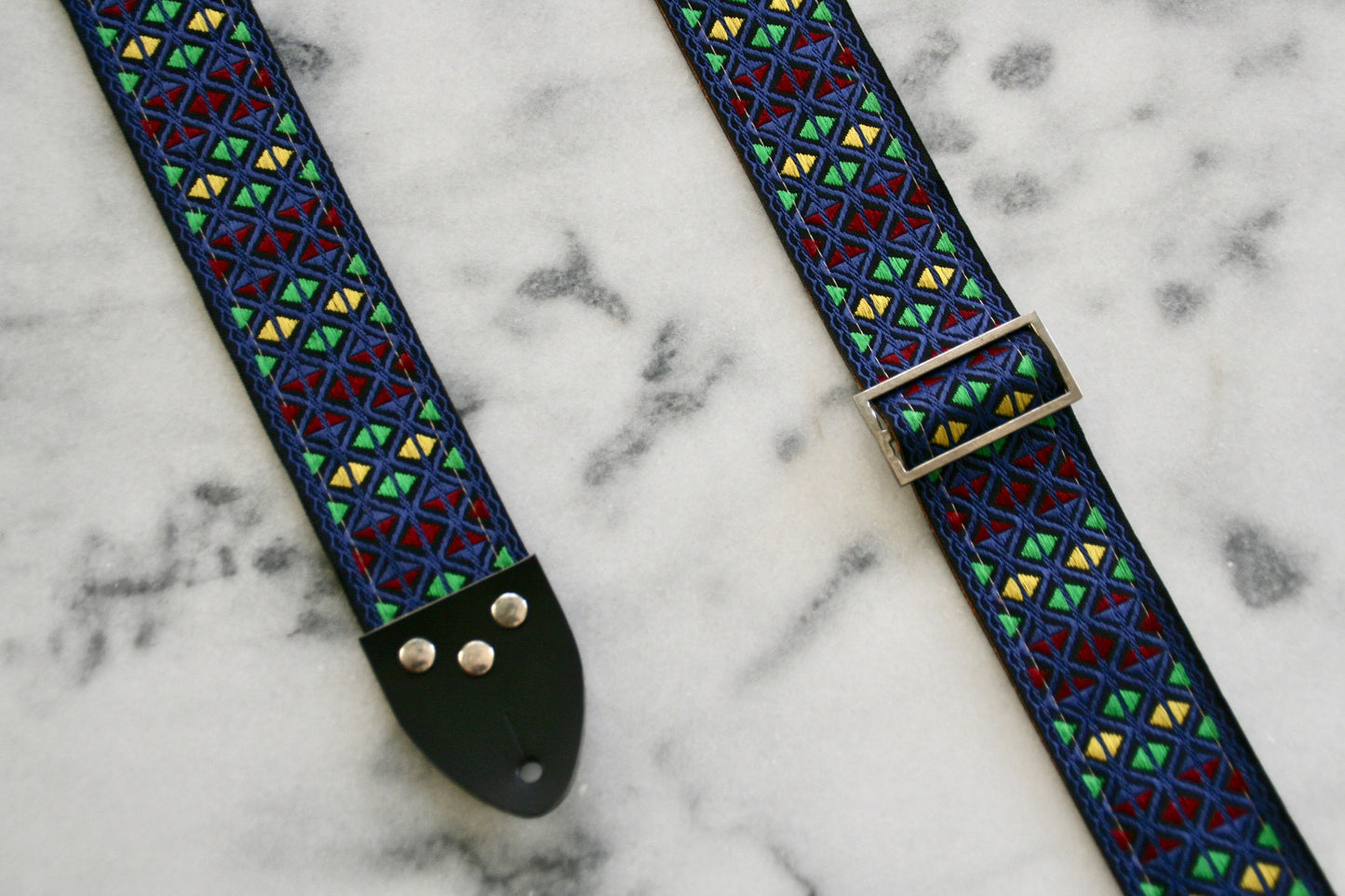 Blue 'Monterey' Guitar/Bass Hippie Strap