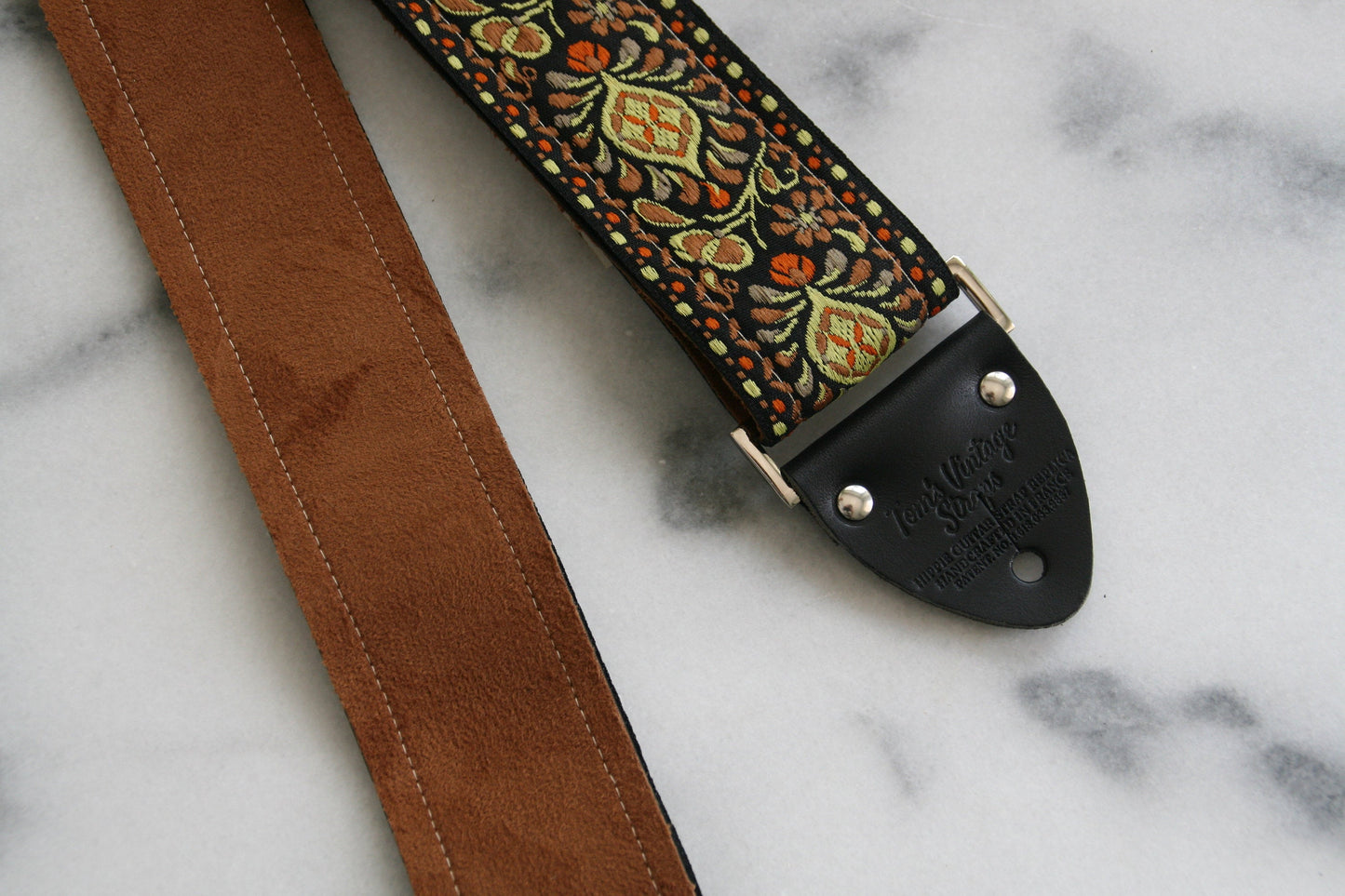 Gold 'Peacock' Guitar/Bass Hippie Strap