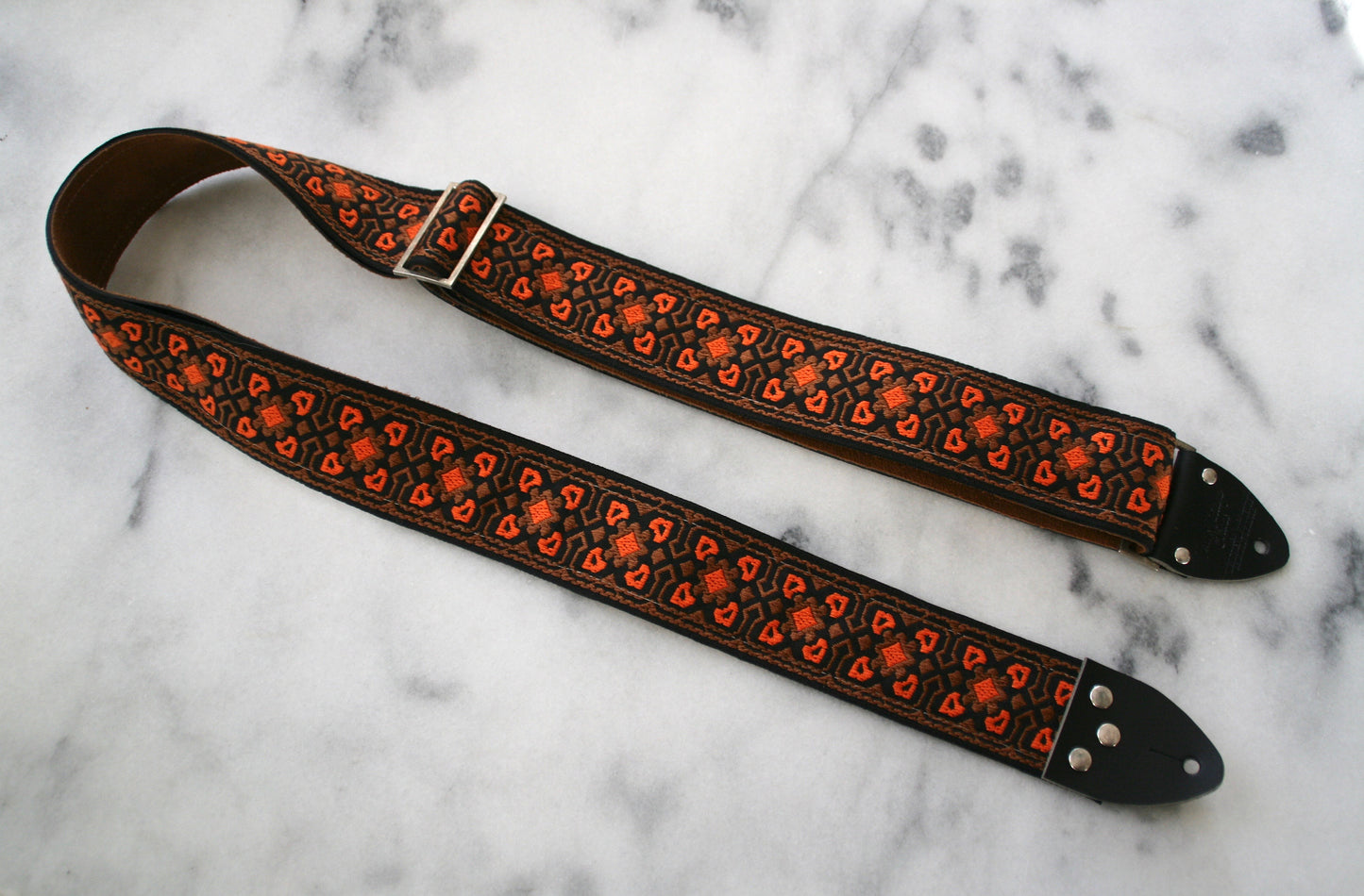 Orange 'Fillmore' Guitar/Bass Hippie Strap