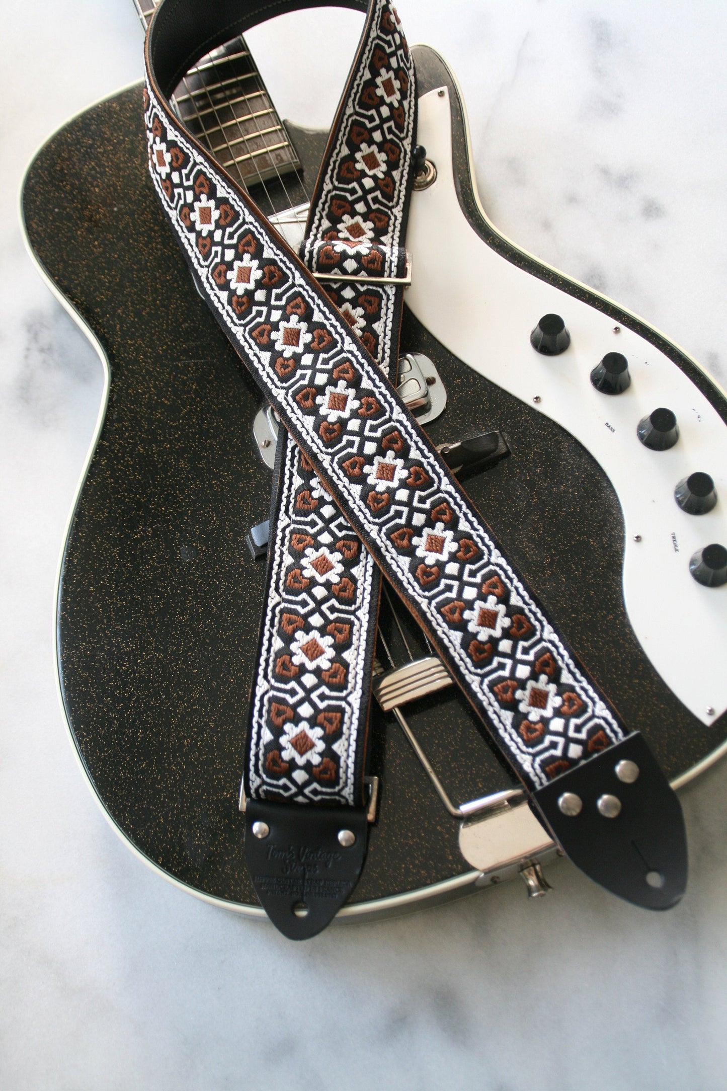 Brown 'Fillmore' Guitar/Bass Hippie Strap