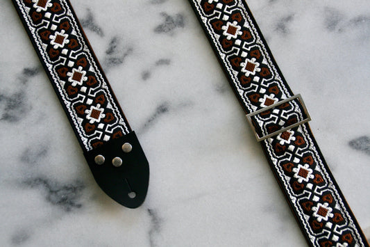 Brown 'Fillmore' Guitar/Bass Hippie Strap