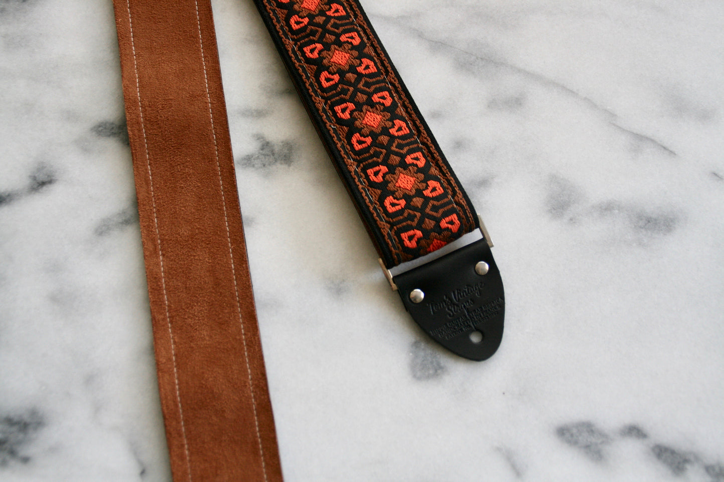 Orange 'Fillmore' Guitar/Bass Hippie Strap