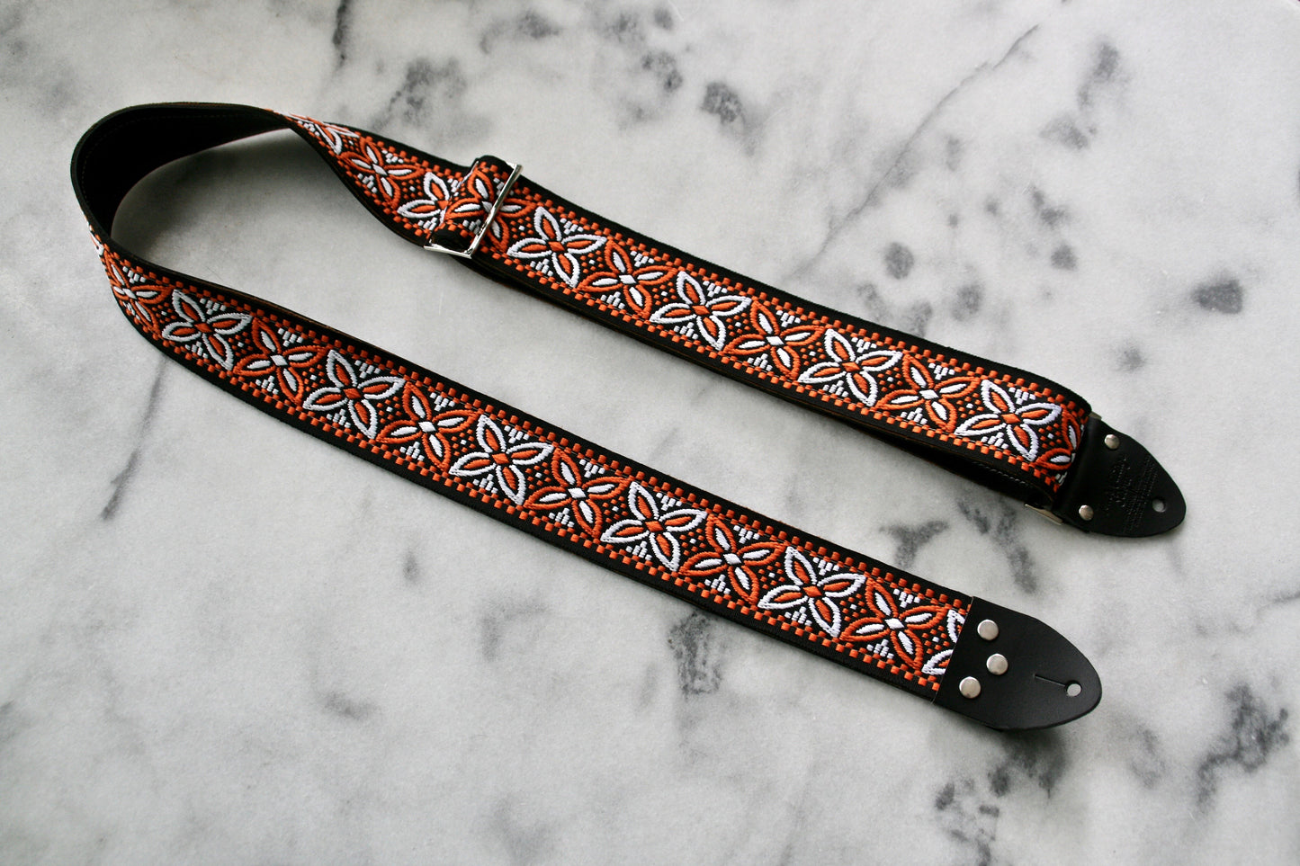 Orange 'Beck' Guitar/Bass Hippie Strap