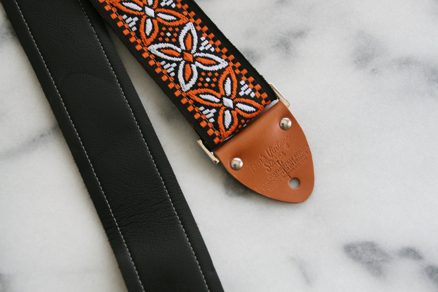 Orange 'Beck' Guitar/Bass Hippie Strap