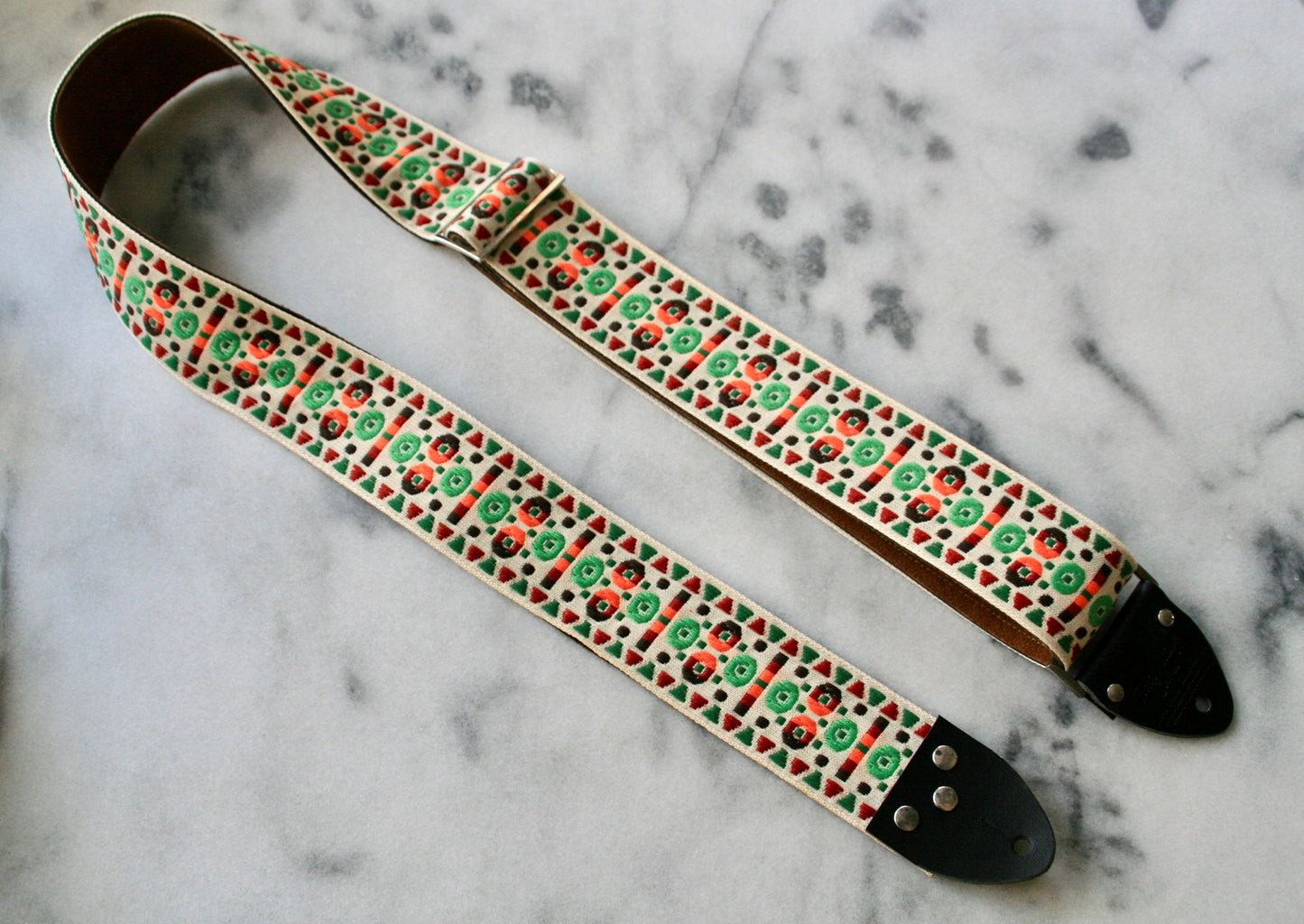 White 'Morrey' Guitar/Bass Hippie Strap