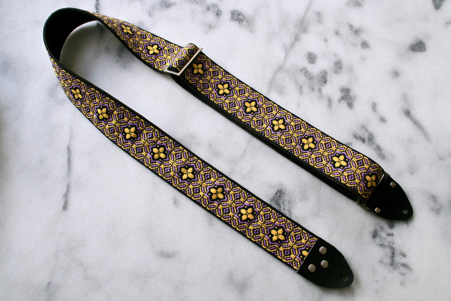 Gold 'Octa star' Guitar/Bass Hippie Strap