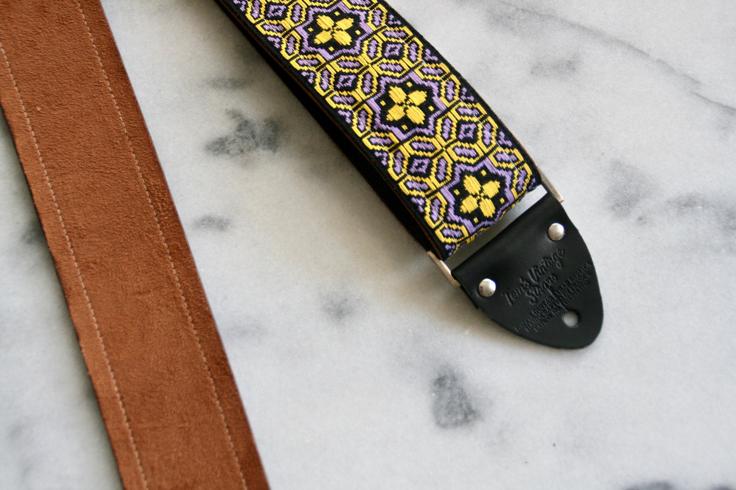Gold 'Octa star' Guitar/Bass Hippie Strap