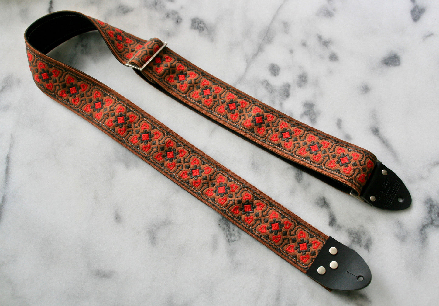 Caramel 'Fillmore' Guitar/Bass Hippie Strap