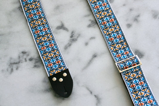 White 'Monterey' Guitar/Bass Hippie Strap