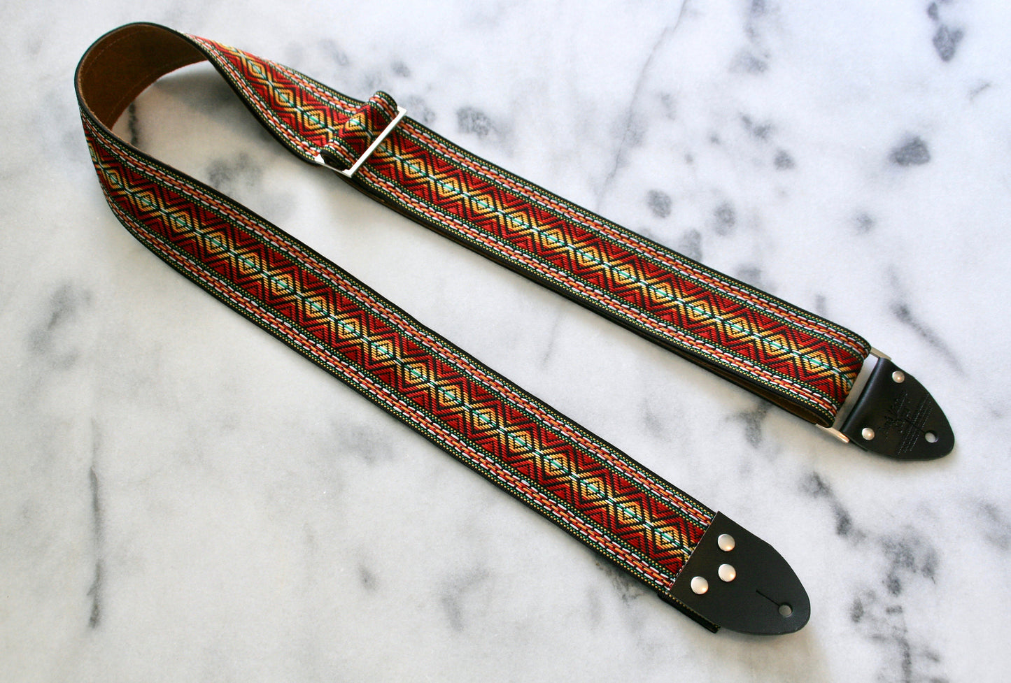 Red 'Marley' Guitar/Bass Hippie Strap