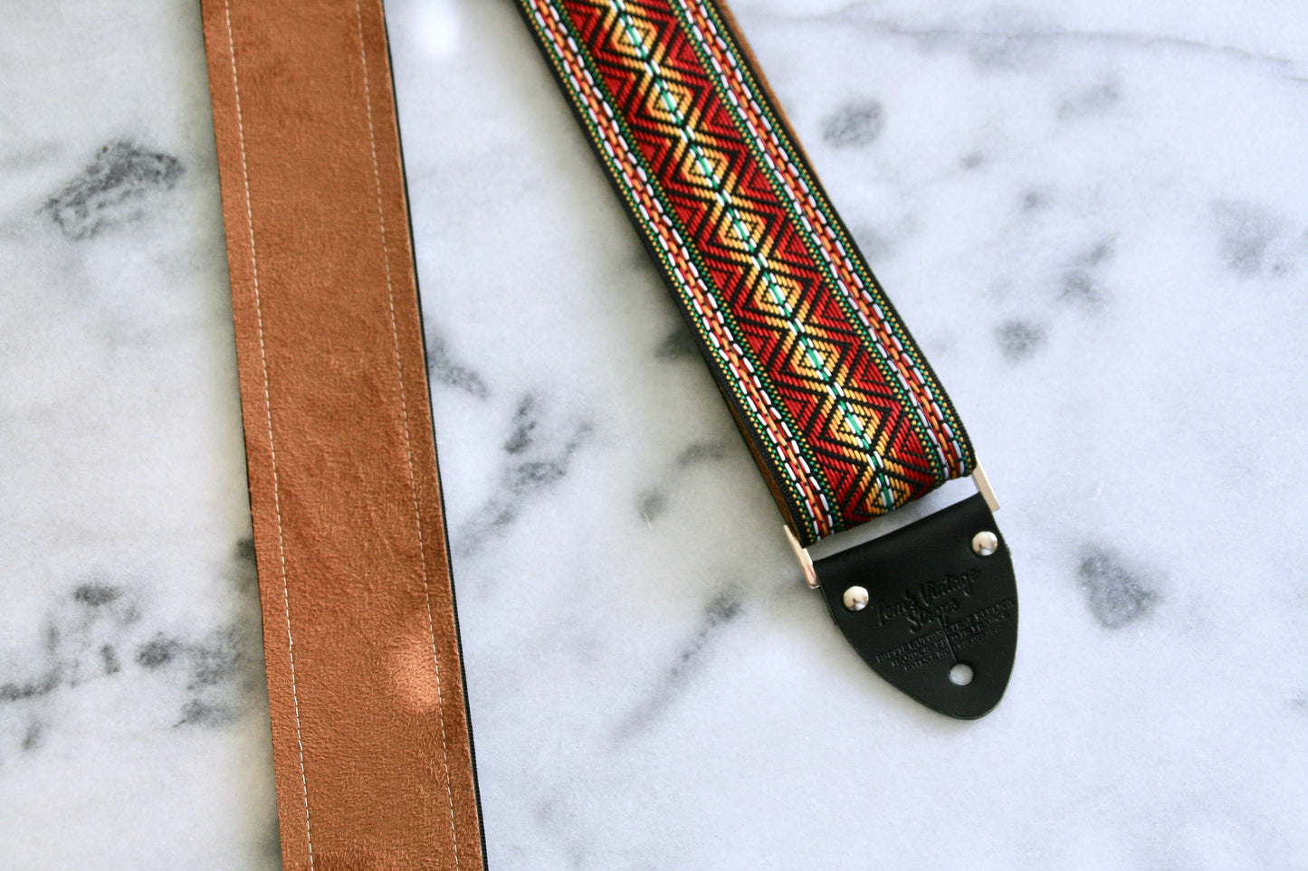 Red 'Marley' Guitar/Bass Hippie Strap