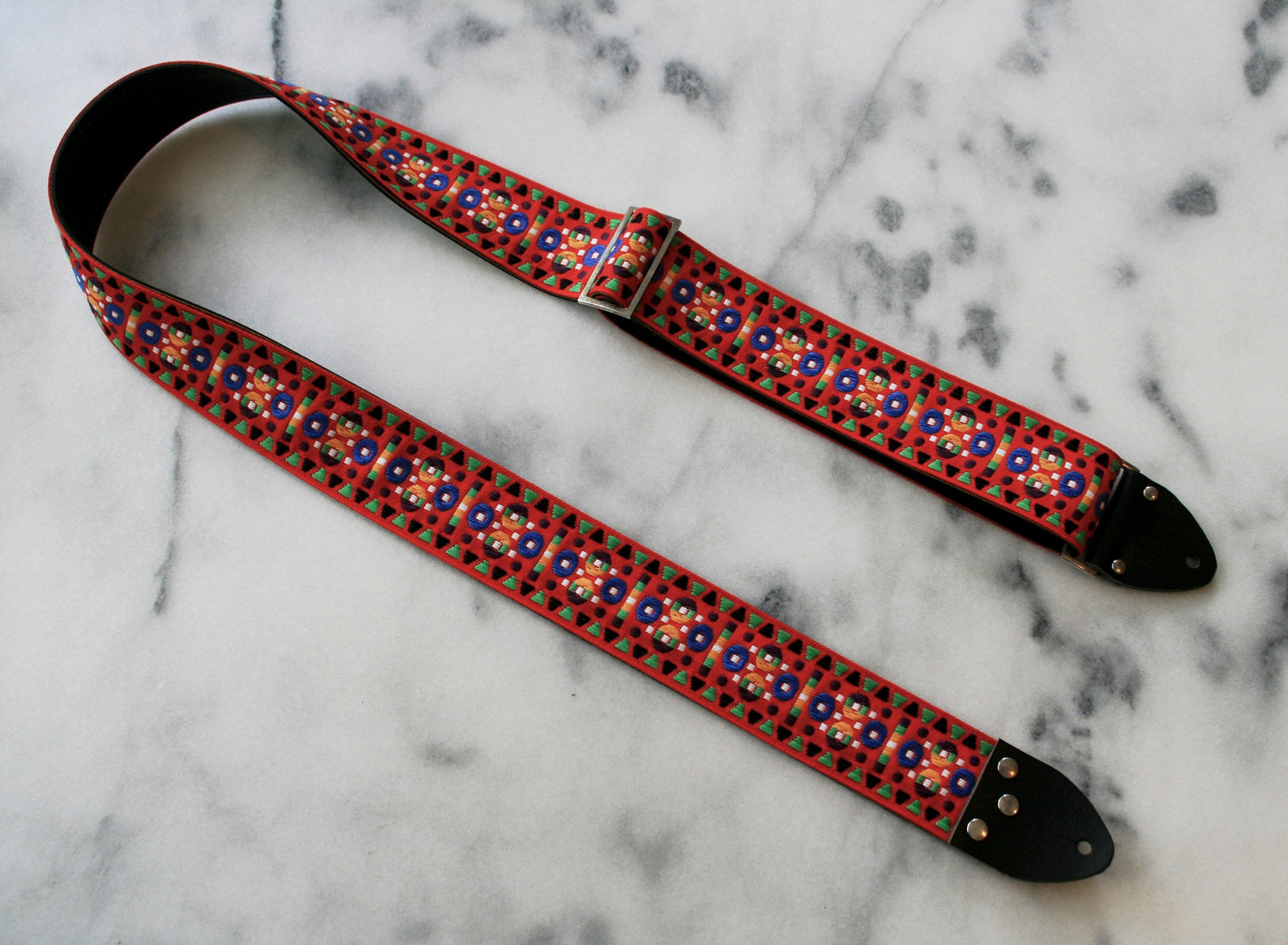 Red 'Morrey' Guitar/Bass Hippie Strap
