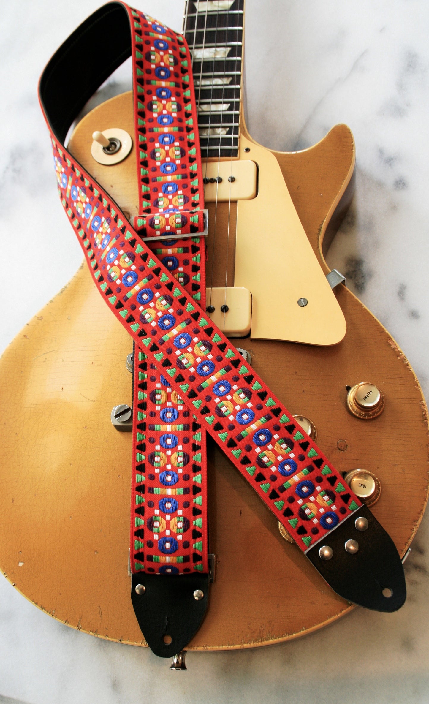 Red 'Morrey' Guitar/Bass Hippie Strap