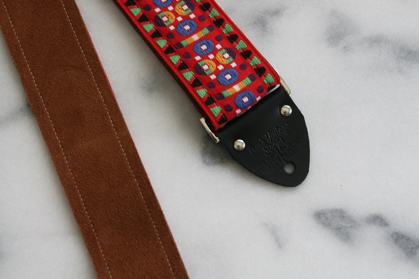 Red 'Morrey' Guitar/Bass Hippie Strap