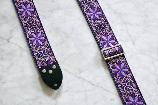 Mauve 'Dresden' Guitar/Bass Hippie Strap
