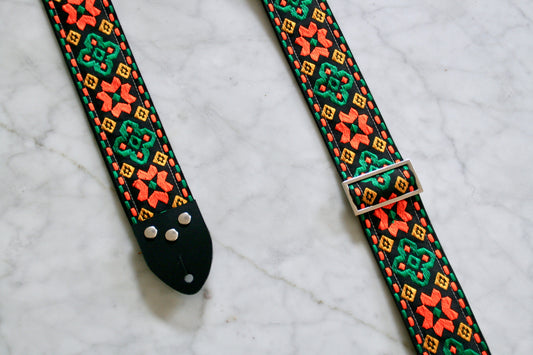 Orange 'Altamont' Guitar/Bass Hippie Strap