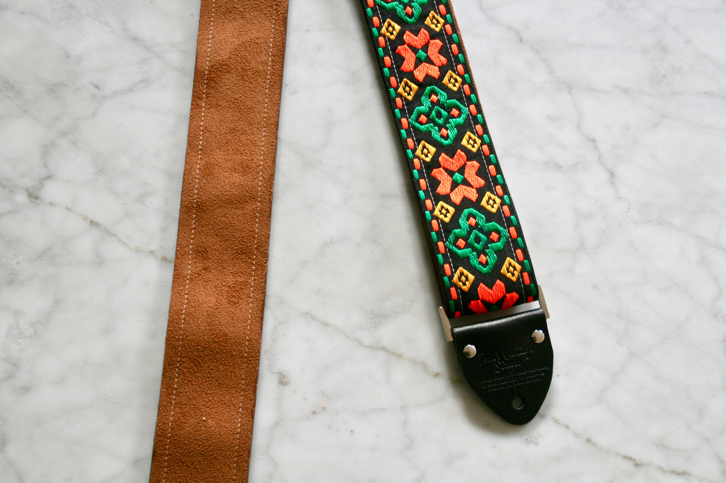 Orange 'Altamont' Guitar/Bass Hippie Strap