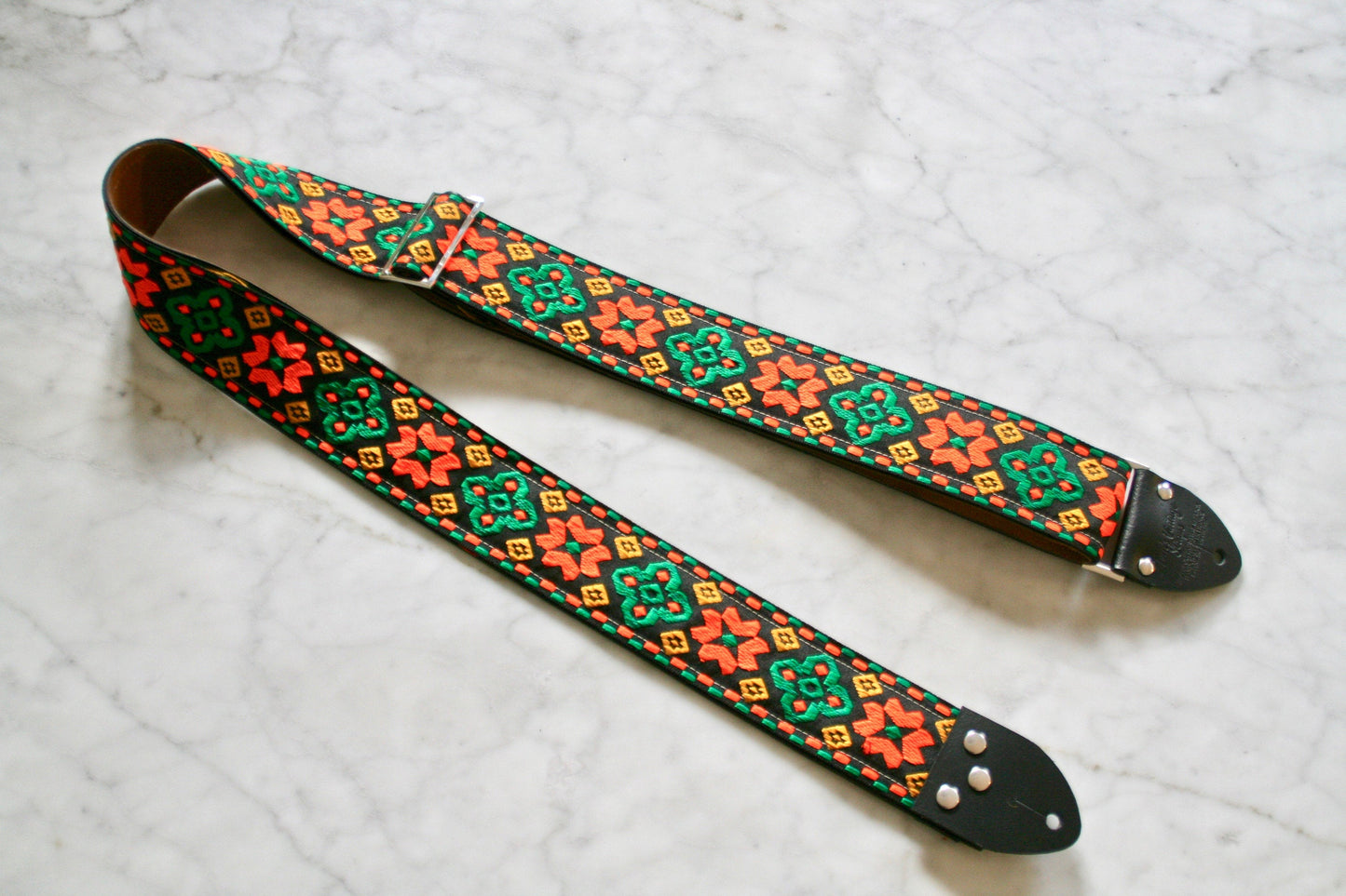 Orange 'Altamont' Guitar/Bass Hippie Strap