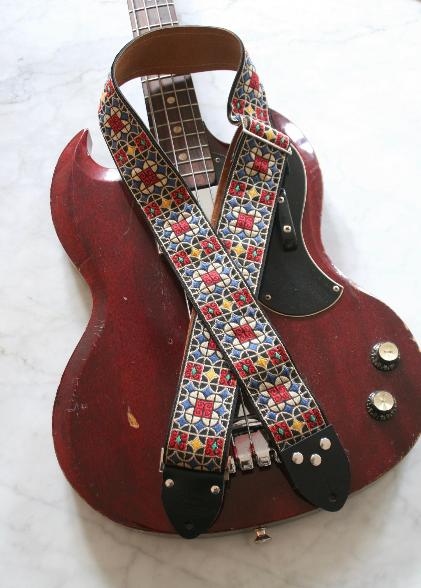 Brown 'Virginia' Guitar/Bass Hippie Strap