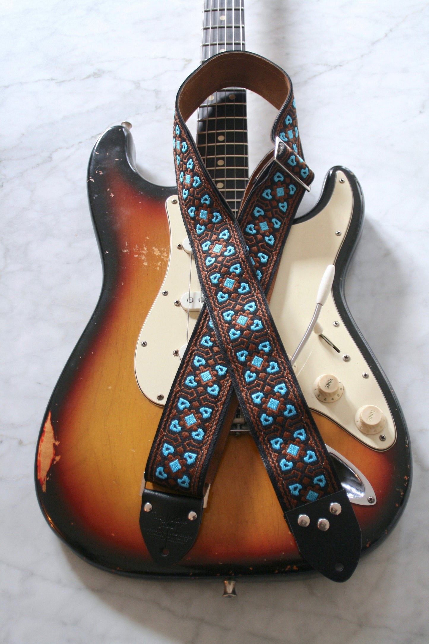 Azur 'Fillmore' Guitar/Bass Hippie Strap
