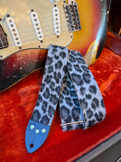 Grey 'Leopard' Guitar/Bass Hippie Strap