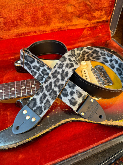 Grey 'Leopard' Guitar/Bass Hippie Strap