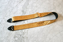 Load image into Gallery viewer, Gold &#39;Sequin&#39; Guitar/Bass Hippie Strap
