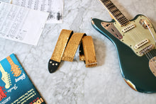 Load image into Gallery viewer, Gold &#39;Sequin&#39; Guitar/Bass Hippie Strap
