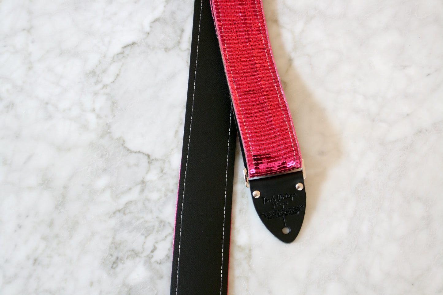 Pink 'Sequin' Guitar/Bass Hippie Strap