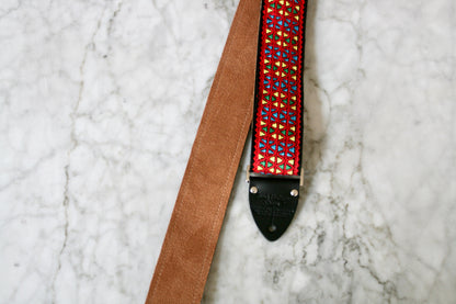 Red 'Monterey' Guitar/Bass Hippie Strap