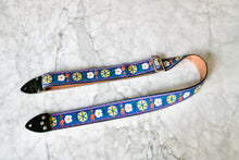 Load image into Gallery viewer, Indigo &#39;Dahlia&#39; Guitar/Bass Hippie Strap
