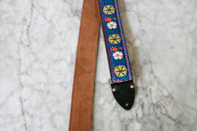 Load image into Gallery viewer, Indigo &#39;Dahlia&#39; Guitar/Bass Hippie Strap
