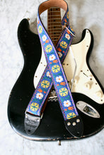 Load image into Gallery viewer, Indigo &#39;Dahlia&#39; Guitar/Bass Hippie Strap
